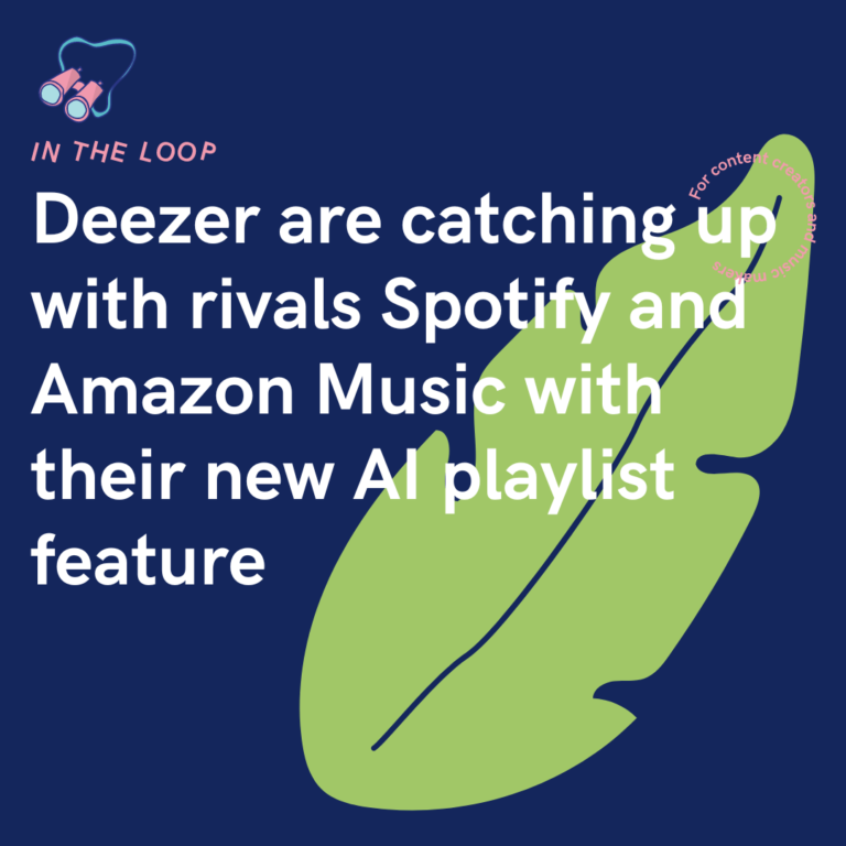Deezer are catching up with rivals Spotify and Amazon Music with their new AI playlist feature