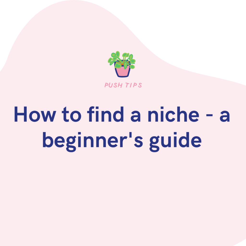 How to find a niche - a beginner's guide