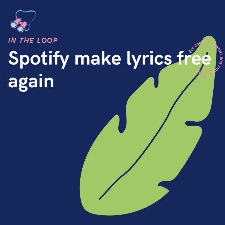 Spotify make lyrics free again