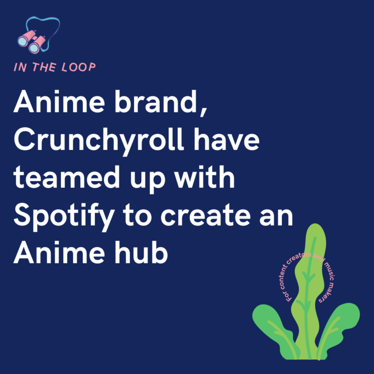 Anime brand, Crunchyroll have teamed up with Spotify to create an Anime hub