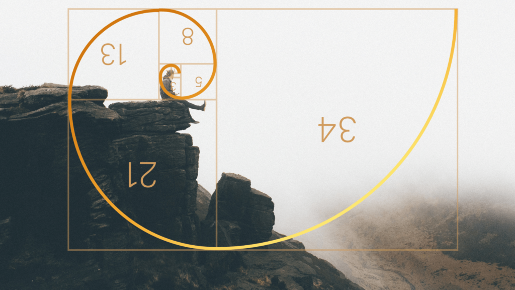 The rule of thirds and other composition techniques - elevating your photography. Golden ratio shown on a photo of a man sat on a rock edge.