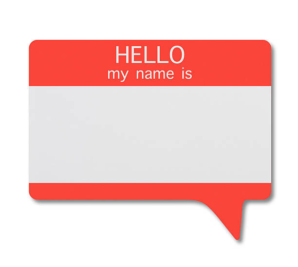 How to find the perfect name for your business. Hello my name is sticker.