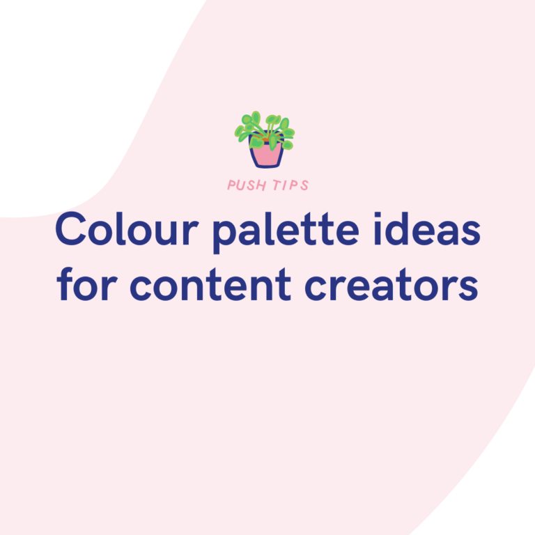 Colour palette ideas for content creators