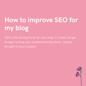 How to improve SEO for my blog