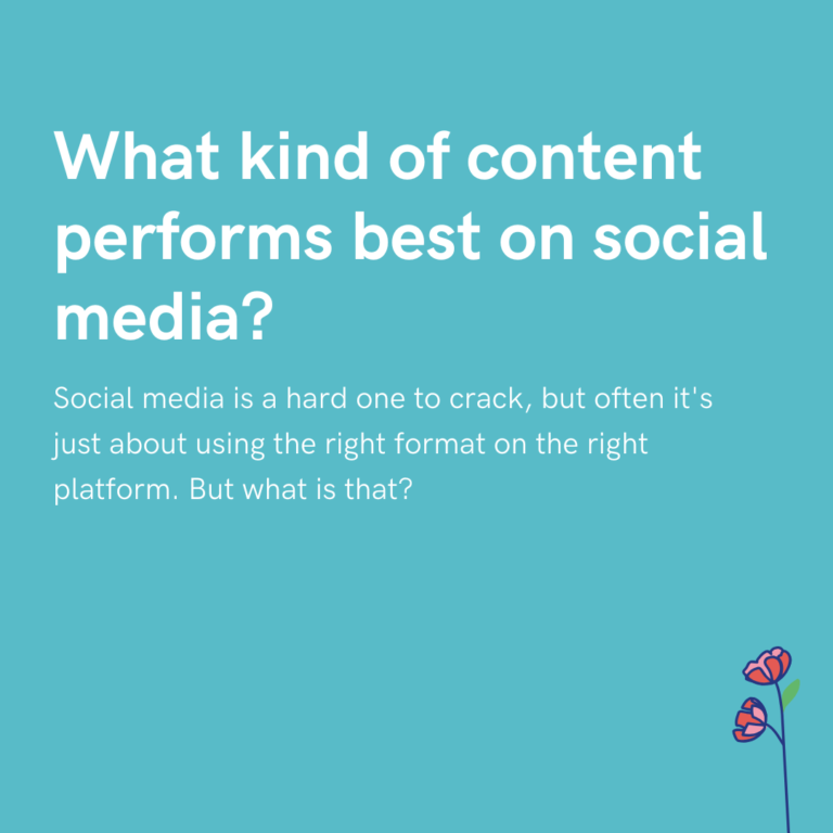 What kind of content performs best on social media