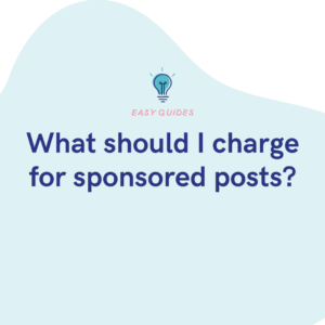 What should I charge for sponsored posts