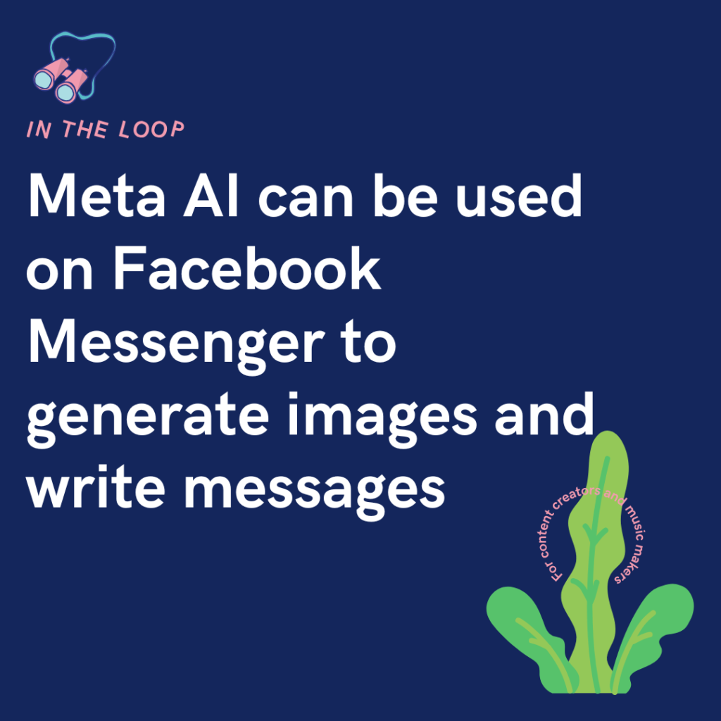 Meta AI can be used on Facebook Messenger to generate images and write messages