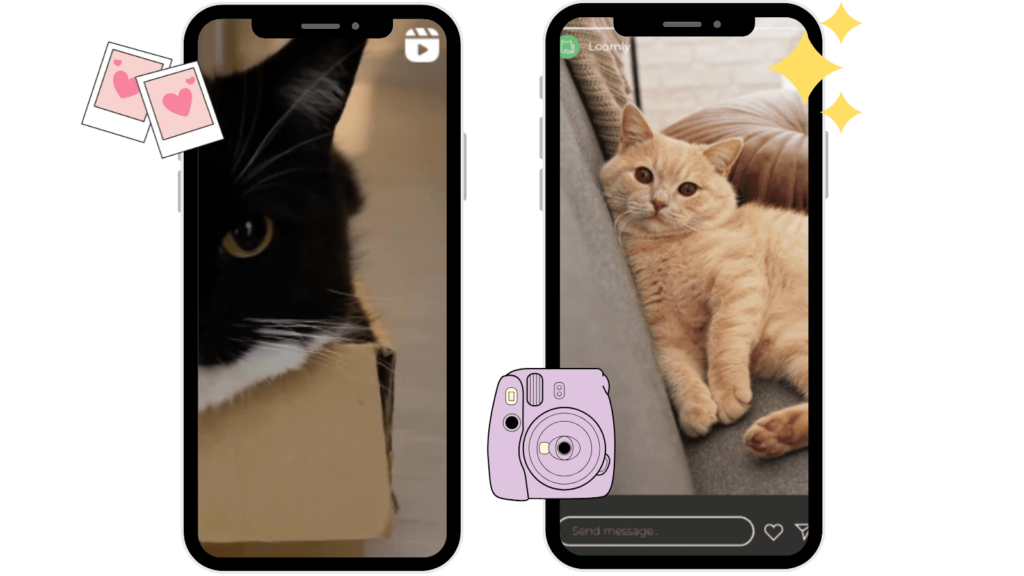 What is the difference between a story and a reel? Photo of a Reel and an Instagram story.