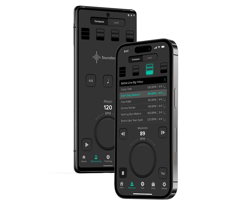 The best online metronomes, tuners, and drum machines for practice & recording. Photo of the Soundbrenner app.