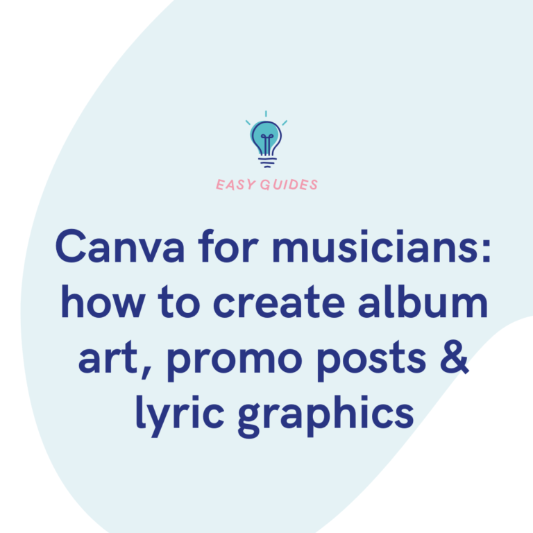 Canva for musicians how to create album art, promo posts & lyric graphics