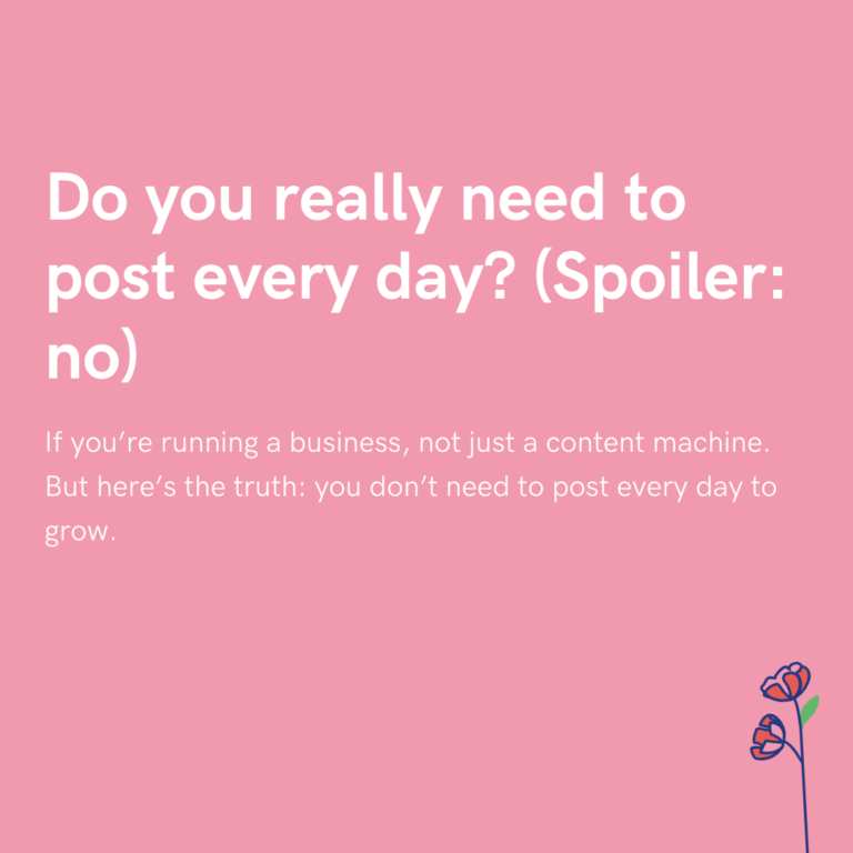 Do you really need to post every day (Spoiler no)