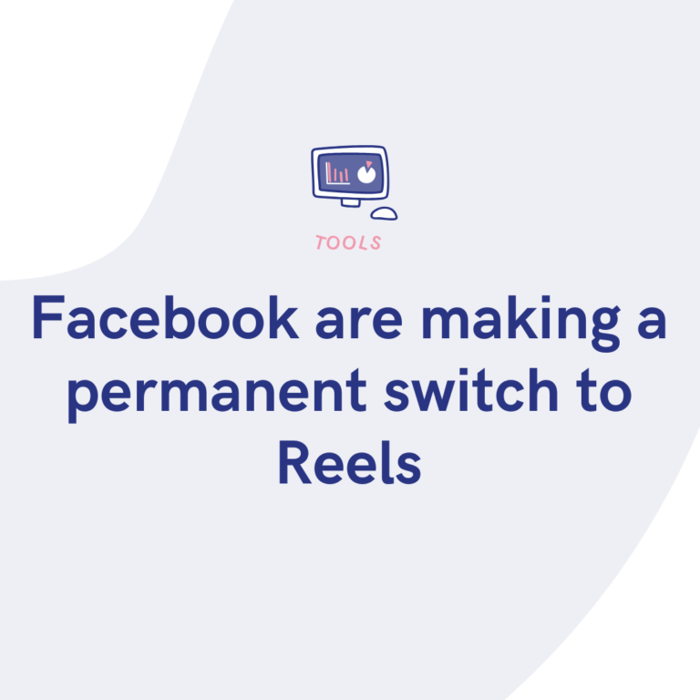 Facebook are making a permanent switch to Reels