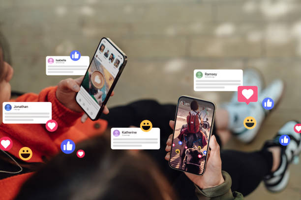 Is it OK to go quiet on social media? (Yes, and here’s how to do it smartly). Photo of lots of smartphones with social media platforms loaded.