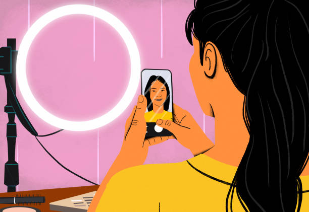 How to keep creating when you feel like everyone’s already done it. Graphic of a girl recording a video through her smartphone.