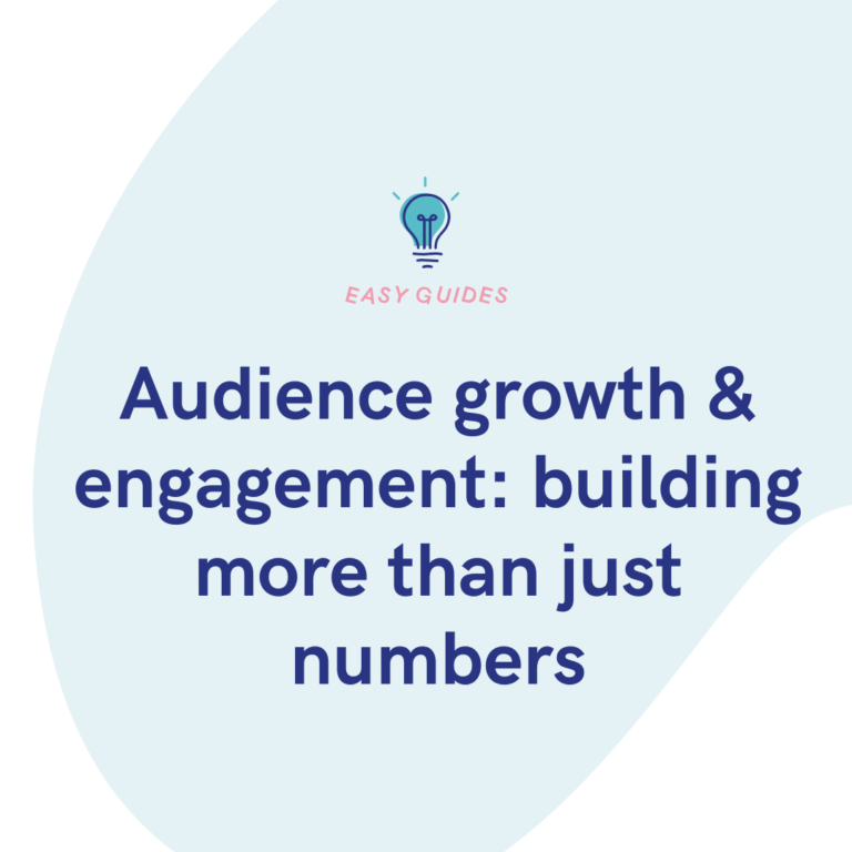 Audience growth & engagement building more than just numbers