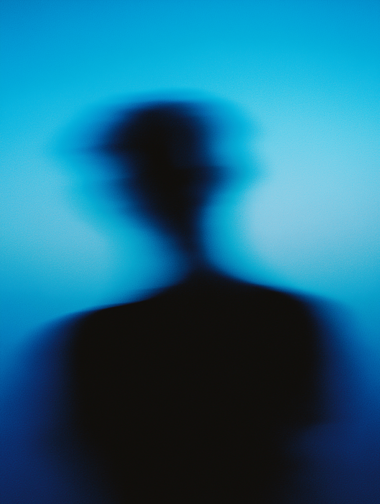 What happens when you mute someone on Facebook? Photo of a blurry person's shadow.