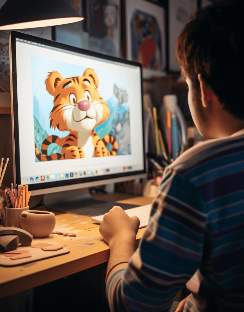 The rule of 3s: planning content without overthinking it. Photo of someone creating graphics on a computer.