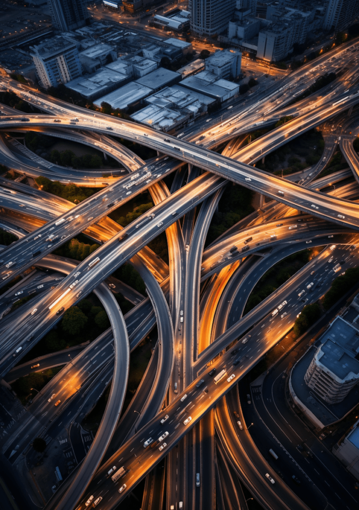 How to choose the right digital distributor for your music. Photo of lots of roads overlapping.
