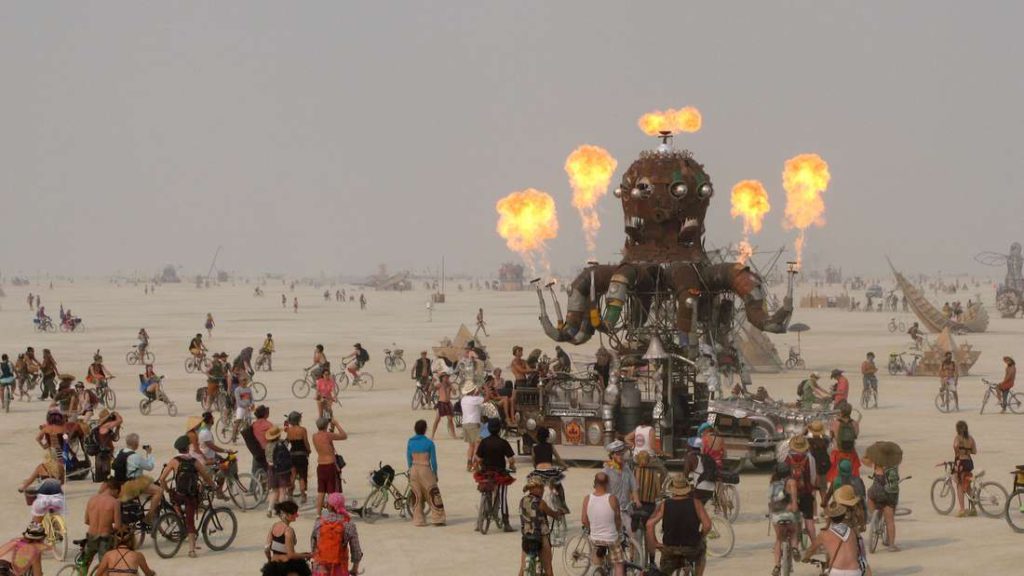 Top music festivals around the world this year. Burning Man festival.
