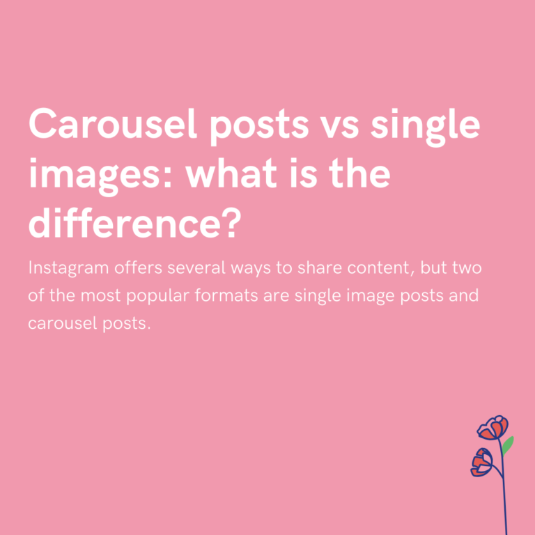 Carousel posts vs single images what is the difference