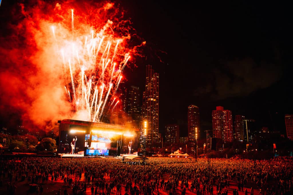 Top music festivals around the world this year. Lollapalooza photo.