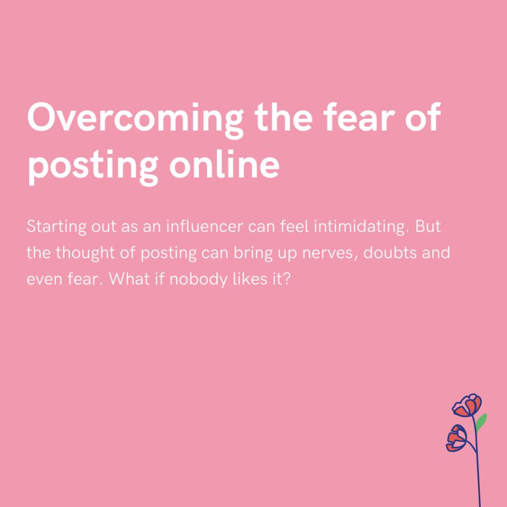 Overcoming the fear of posting online