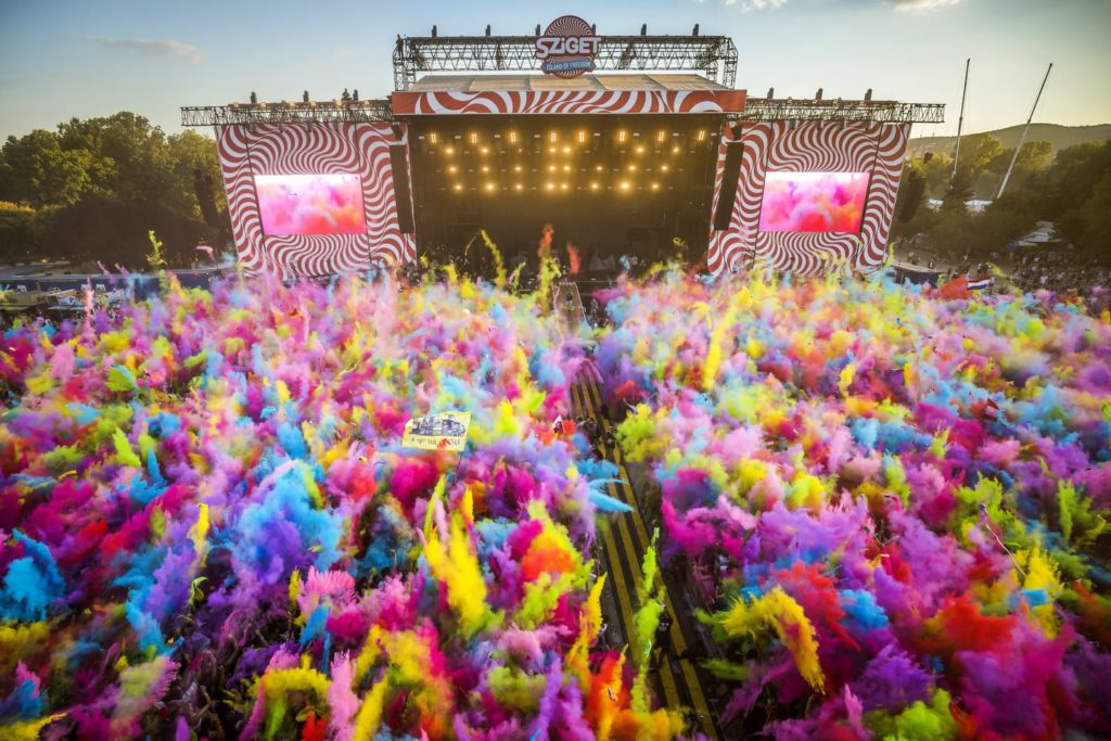Top music festivals around the world this year. Sziget festival photo.