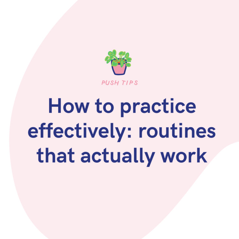 How to practice effectively routines that actually work