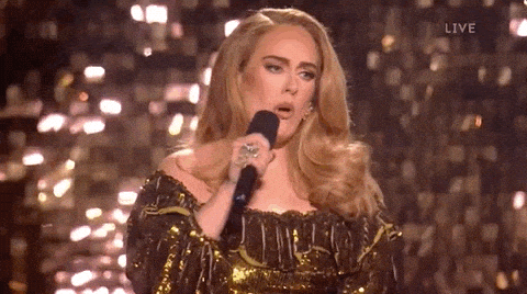 How to find your next favourite artist. GIF of Adele.