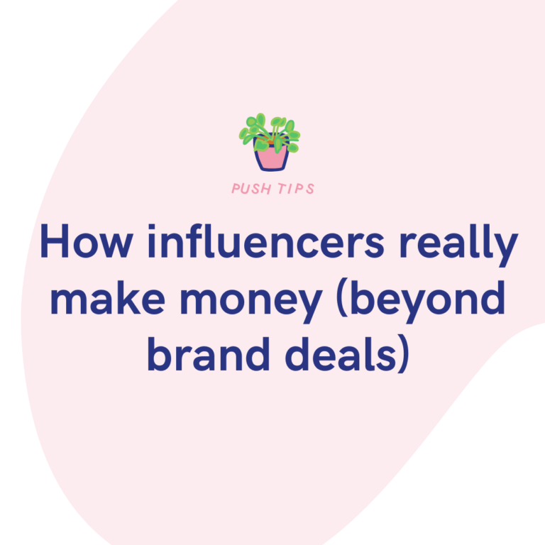 How influencers really make money (beyond brand deals)