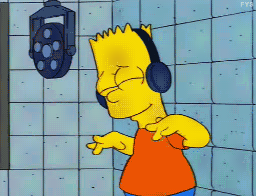 Playlist ideas for every mood or occasion. Simpsons GIF.