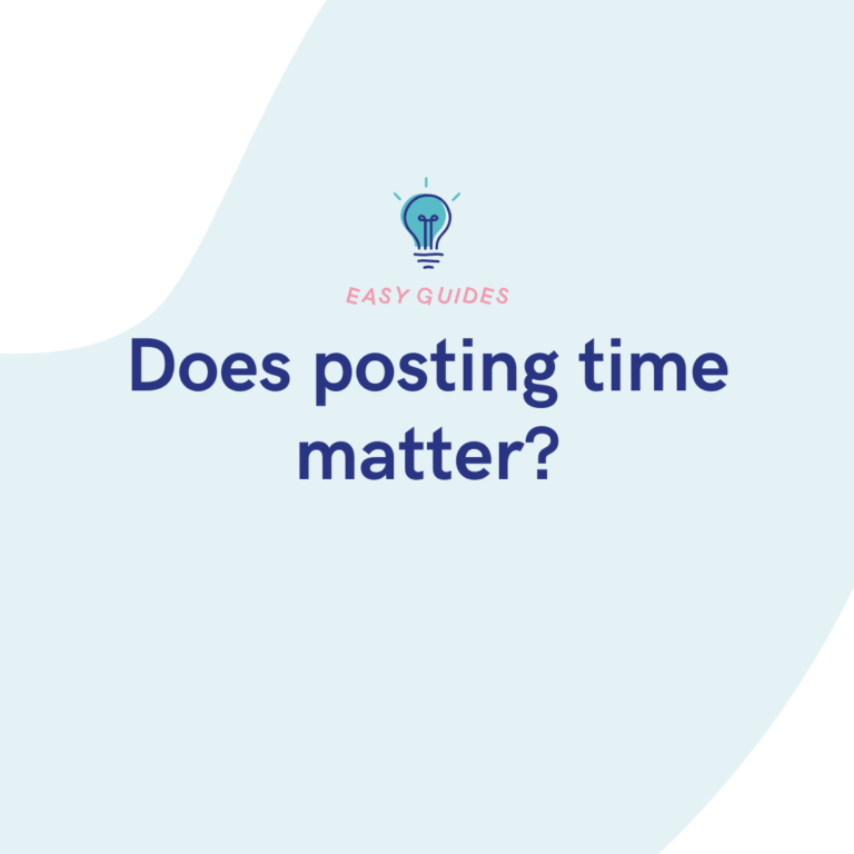 Does posting time matter