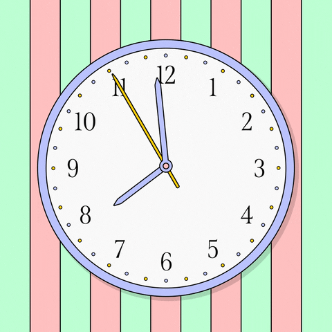 Does posting time matter? GIF of a clock ticking.