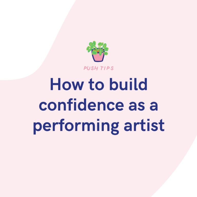 How to build confidence as a performing artist