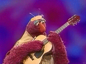 Why room acoustics matter more than your gear. Muppet playing guitar GIF.