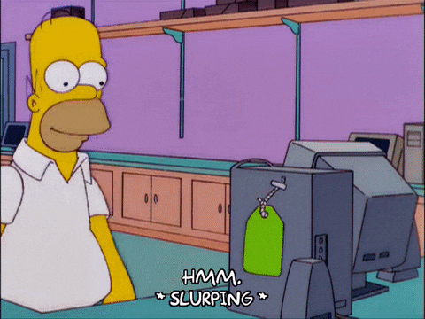 Do you really need expensive gear to sound professional? Homer seeing a price tag and spitting out coffee GIF.