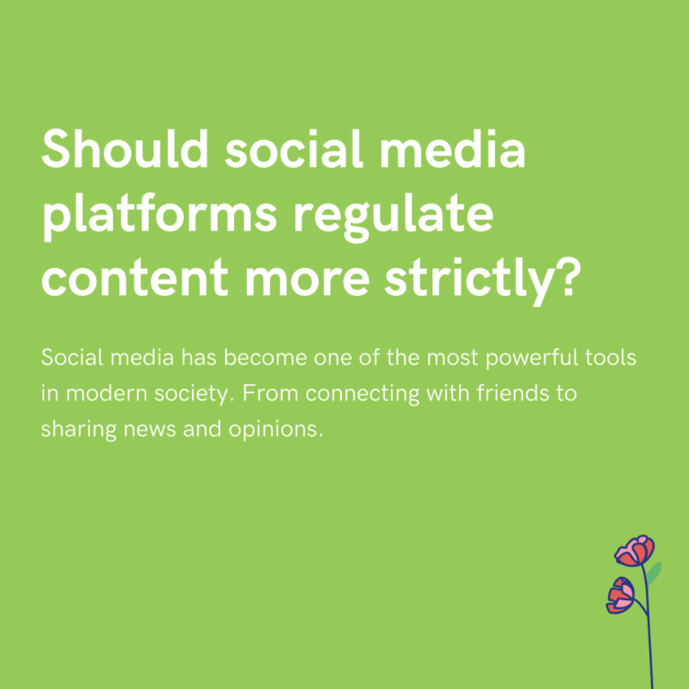Should social media platforms regulate content more strictly