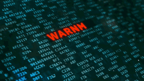 How to recover a hacked social media account: A step-by-step security guide. GIF saying Warning Hacking Detected.