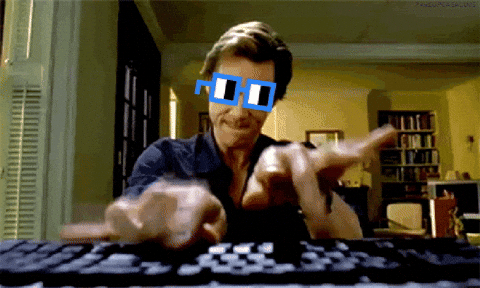 5 simple ways to get more engagement on social media. GIF of typing on a keyboard fast.