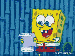 The ultimate checklist before posting your next video. Spongebob with really long list GIF.
