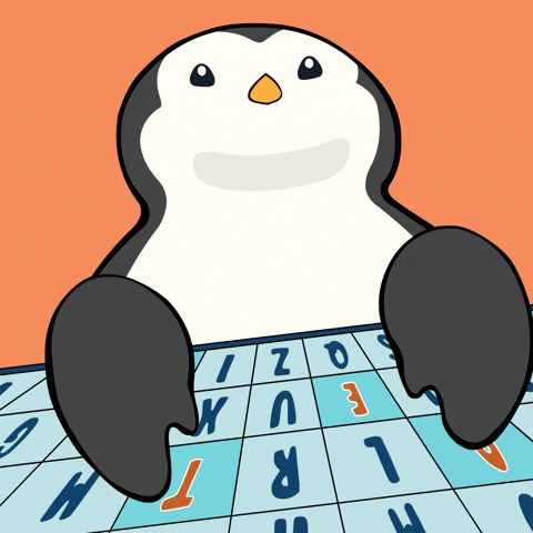 How to batch-create content in under an hour. Penguin speed typing GIF.