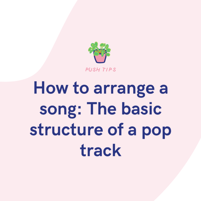 How to arrange a song The basic structure of a pop track