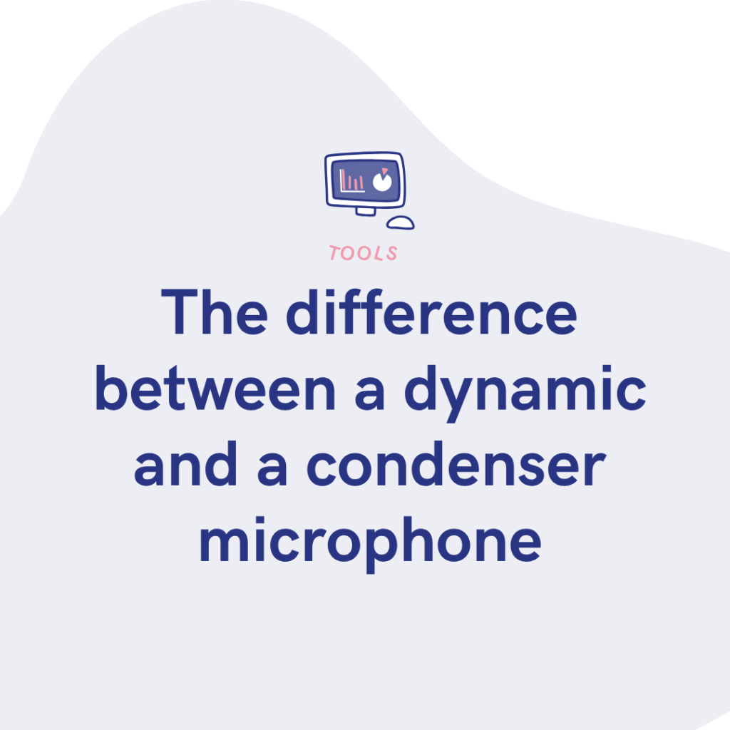 The difference between a dynamic and a condenser microphone
