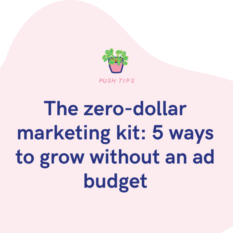The zero-dollar marketing kit 5 ways to grow without an ad budget