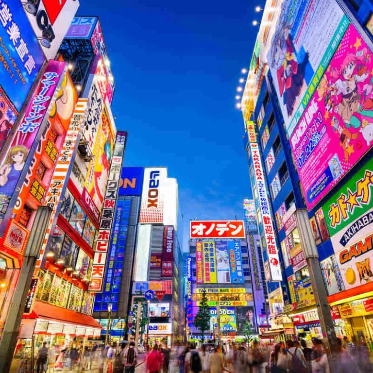 A massive win for artists: Japan introduces landmark public performance rights for musicians and labels. Busy city in Japan.