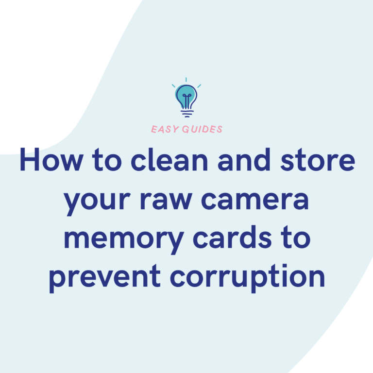 How to clean and store your raw camera memory cards to prevent corruption