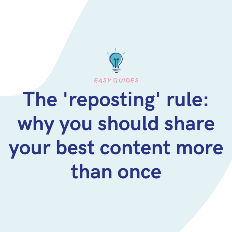 The 'reposting' rule why you should share your best content more than once
