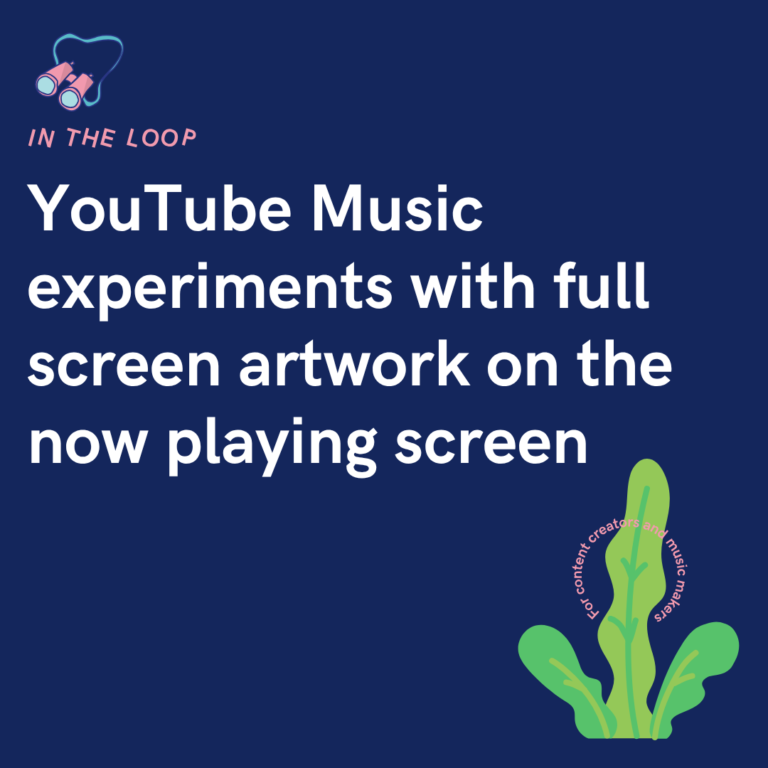 YouTube Music experiments with full screen artwork on the now playing screen
