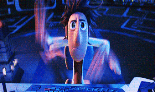 What to do when someone leaves a negative comment on your page. Cartoon typing fast onto a keyboard GIF.