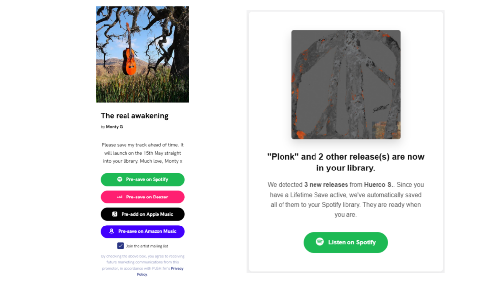 Why a Lifetime Save is more powerful than a Pre-save. Comparison photo of the two products.